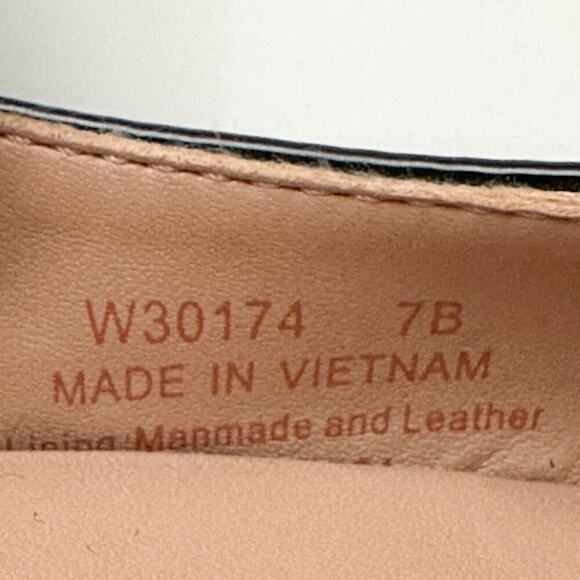 Cole Haan Bria Cutout Black Patent Leather Flats Size 7 Square Toe - Picture 13 of 13